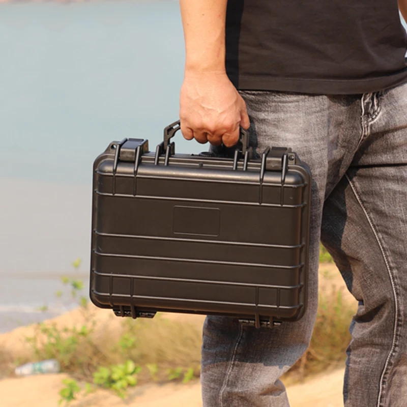 

Case Sealed Box with Equipment Storage Box Precision Tool Plastic sponge 325x240x125mm pre-cut case instrument Waterproof Tool