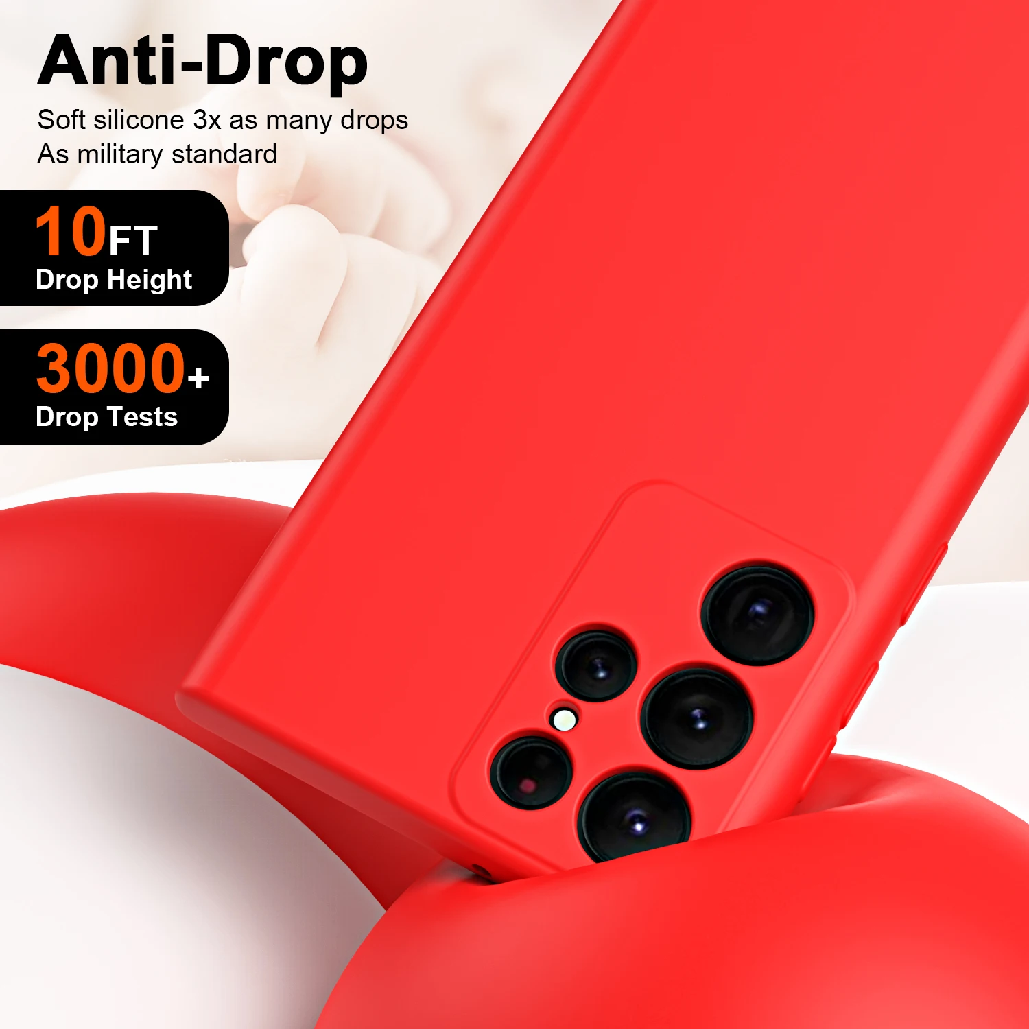 Enhanced Liquid Silicone Phone Case - Premium Protection and Style