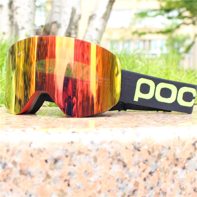 

Лыжные очки с магнитной двухслойной искусственной поверхностью, незапотевающие очки для катания на лыжах и сноуборде, мужские и женские лыжные очки, очки с большим количеством линз