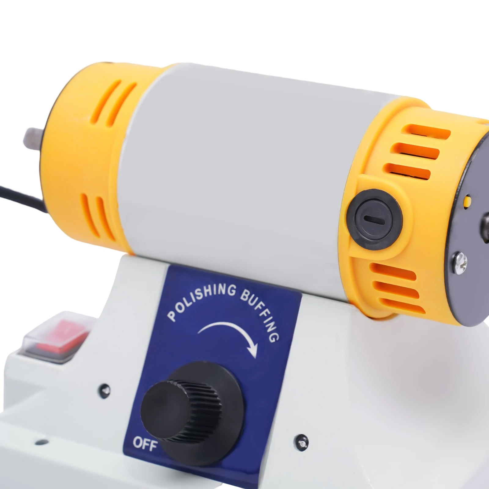 320W Dual-head Polishing Machine Adjustable Speed Tabletop Grinder Jewelry Polisher Bench Lathe Polish Tool