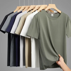 Quick Dry Sport Fashion T Shirt Men'S 2024 Short Sleeves Summer Casual Black Green OverSize 6XL 7XL Top Tees GYM Tshirt Clothes