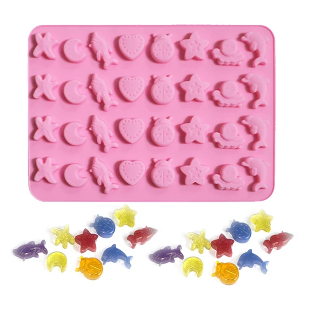 Silicone Molds For Gummies Baby Shark Candy Mould Under The Sea Ice Cube  Tray Marine Life