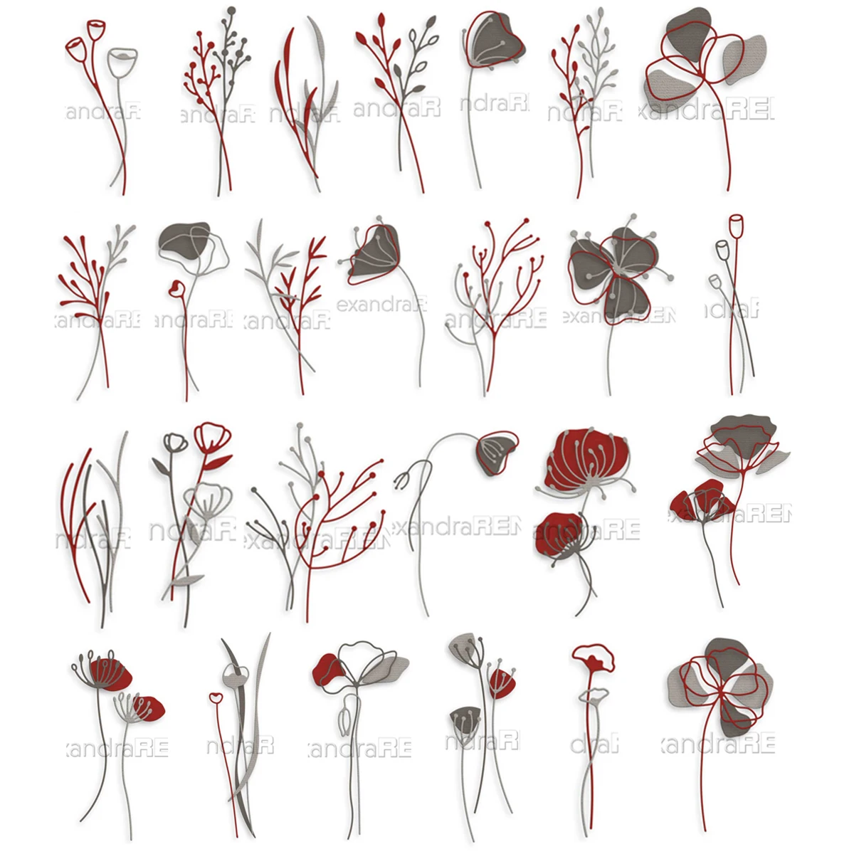Metal Cutting Dies Piggy Craft Flower Leaf Series Scrapbook paper craft knife mould blade punch stencil