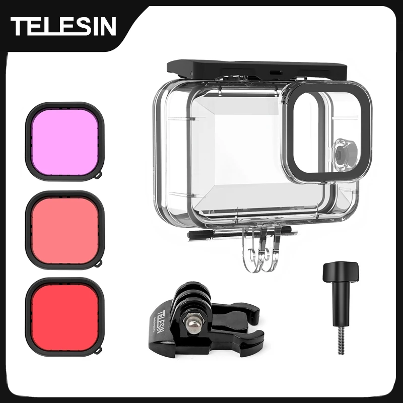 Boîtier étanche Pour GoPro Hero 4 / 3+ / 3 - Plongée Jusqu'à 40 M, Objectif En Verre Plat