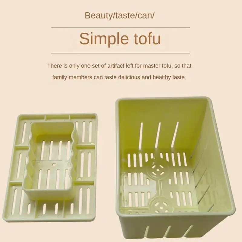 Diy Plastic Homemade Tofu Maker Press Mold Kit Making Machine Set Soy Pressing Mould Cheese Cloth Cuisine Chinese Food Tool tofu mold