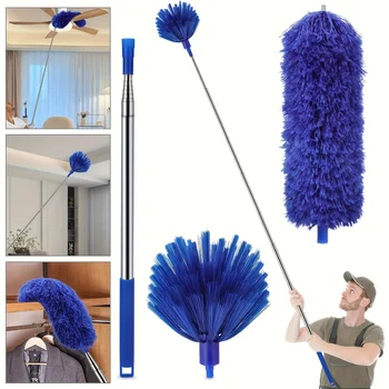 Extendable Telescopic Microfibre Duster Washable Multifunctional Brush Gap Mop for Spider Web Removal And Dust Cleaning Tools 1