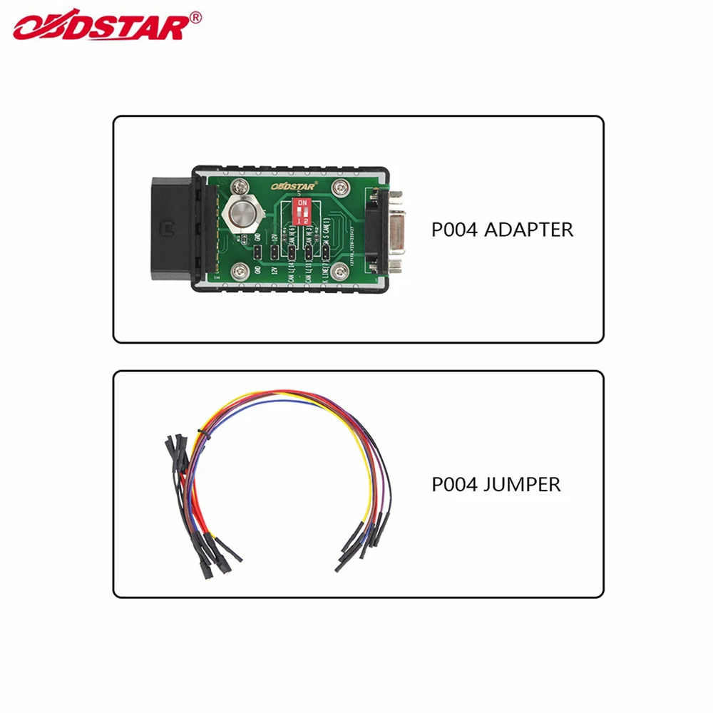 Car Water Temperature Gauge Mechanical OBDSTAR P004 Adapter + P004 Jumper+Software Authorization Plus Work with X300 DP Plus/Odo master/P50 for Airbag Reset car battery checker Diagnostic Tools