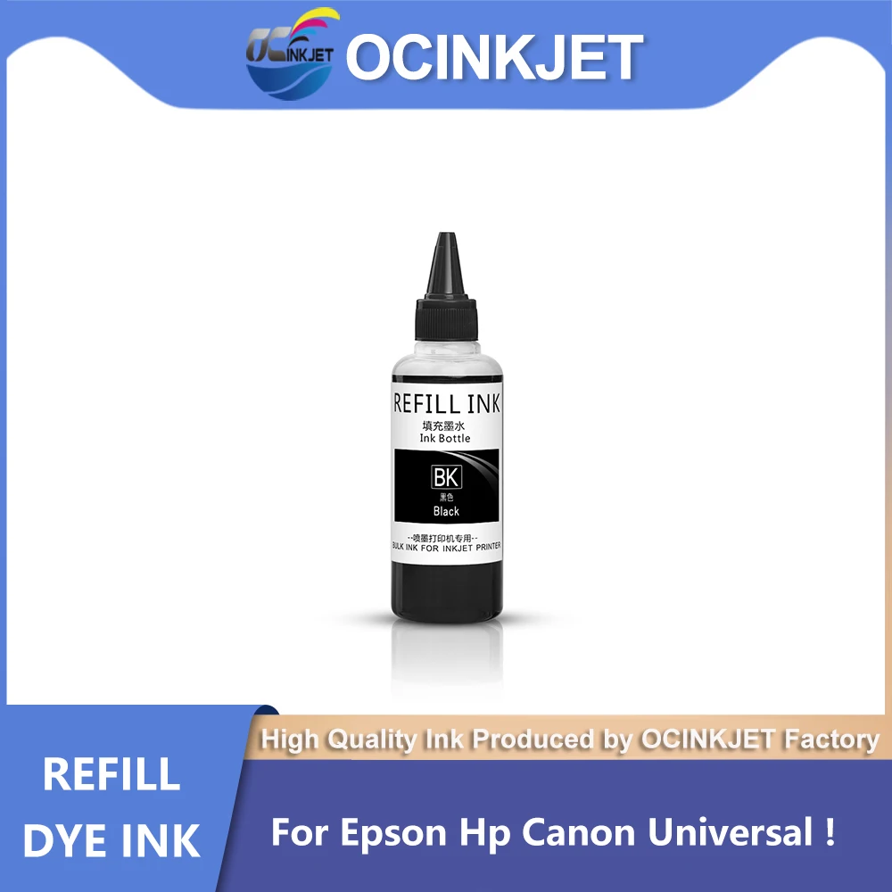 100ML Dye Ink Refill Kit for Epson HP Canon Brother Printer