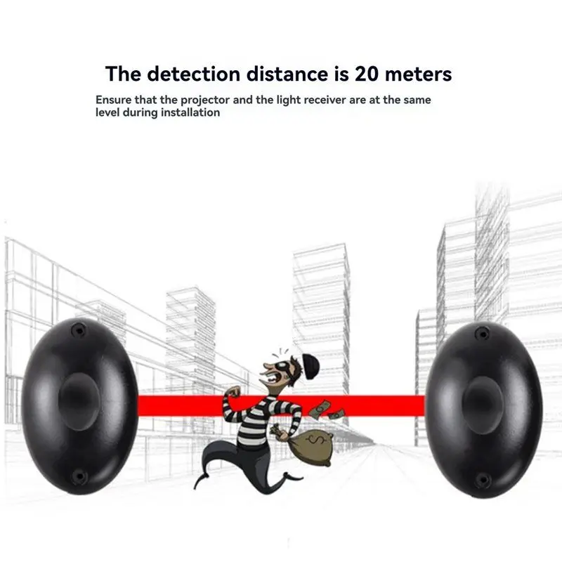 【차이를 느껴보세요】슬라이드 게이트 오프너 안전 적외선 광전 센서 12V/24V 실외 방수 신호 게이트 디텍