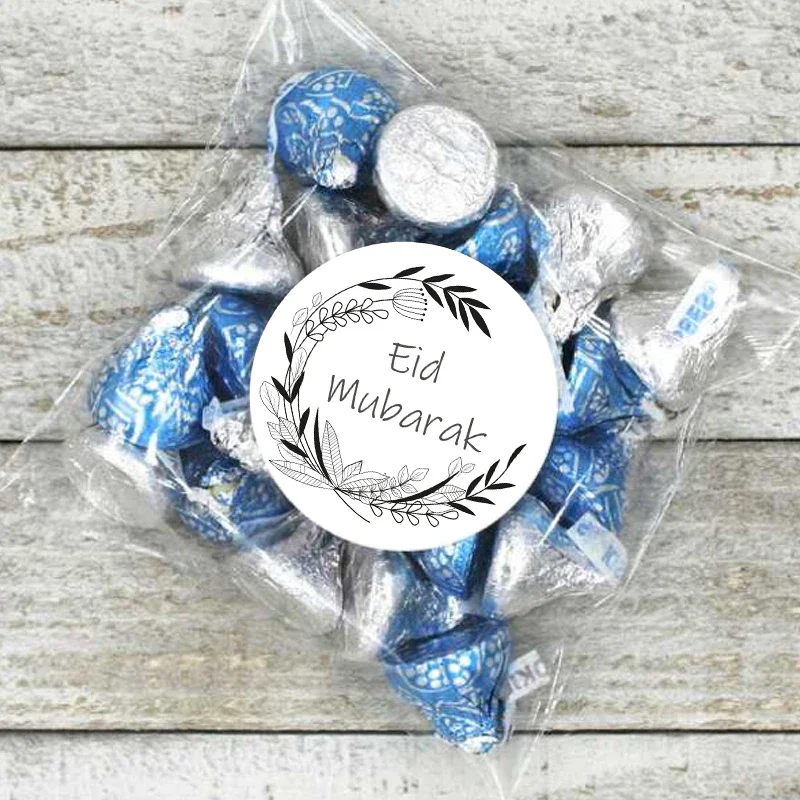 EID Mubarak 500 pezzi Rotolo di adesivi Ramadan Kareem Regali Imballaggio Sigillo Adesivi Islam Festival musulmano Decorazioni per feste Etichette regalo EID  15