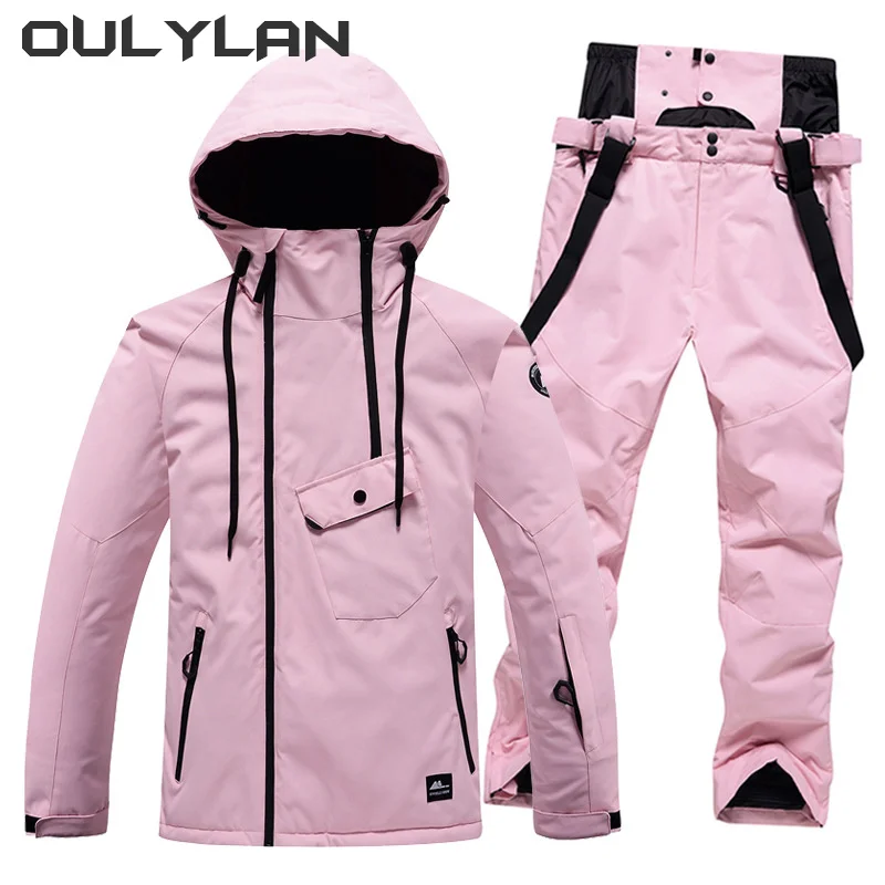 

Oulylan Waterproof Snow Suit for Men Women Winter Ski Suit Costumes Snowboarding Clothing Ski Sets Winter Jackets and Pants