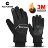 WEST BIKING Waterproof Bike Gloves Winter Warm Touch Screen Cycling Gloves 3M Thinsulate Thermal Sport MTB Road Bike Ski Gloves 1