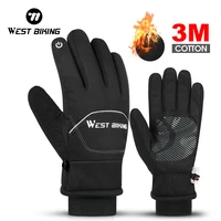 WEST BIKING Waterproof Bike Gloves Winter Warm Touch Screen Cycling Gloves 3M Thinsulate Thermal Sport MTB Road Bike Ski Gloves 1