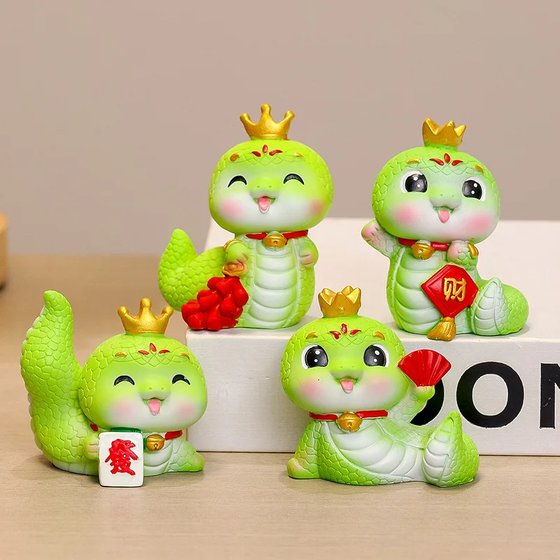 Snake Year Desktop Decorations Chinese Lunar New Year Ornament Wonderful Gift For Kids Creative Chinese Zodiac Accessories