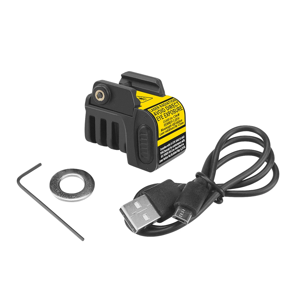 Laser Sight Red Dot Laser Sight Green/Red/Blue Rechargeable Pistol Laser Sight For Taurus G2C Glock 19 Mini g2c Hunting Gun Accessories Red Dot Laser LS-L8