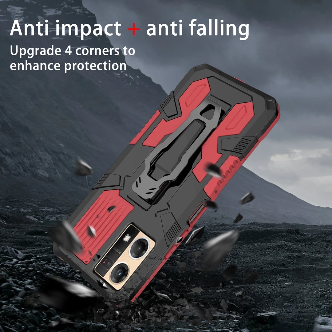 Custodia Antiurto Per Oppo Reno 7 4G 6 5 4 Lite 2F 2Z Clip Da Cintura Antiurto Custodia Per Armatura Cover Posteriore Per Oppo F19 F17 F11 Pro