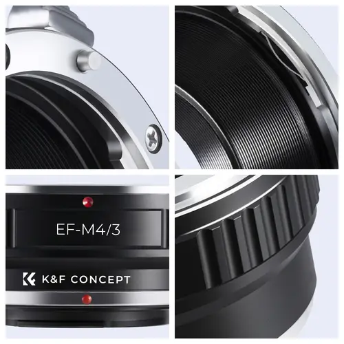 K&F Concept Lens Adapter for Canon EOS EF FD M42 MD Nikon F Mount Lens to Micro M4/3 MFT Olympus Pen and Panasonic Lumix Cameras - Image 6