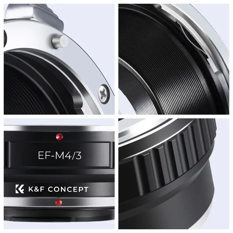 K&F Concept Lens Adapter for Canon EOS EF FD M42 MD Nikon F Mount Lens to Micro M4/3 MFT Olympus Pen and Panasonic Lumix Cameras - Image 6
