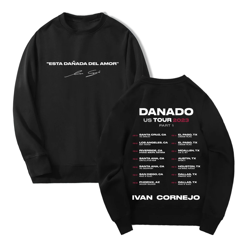 

Ivan Cornejo Danado US Tour 2023 Merch Unisex Crewneck Long Sleeve Streetwear Women Men Sweatshirt Hip Hop Clothes