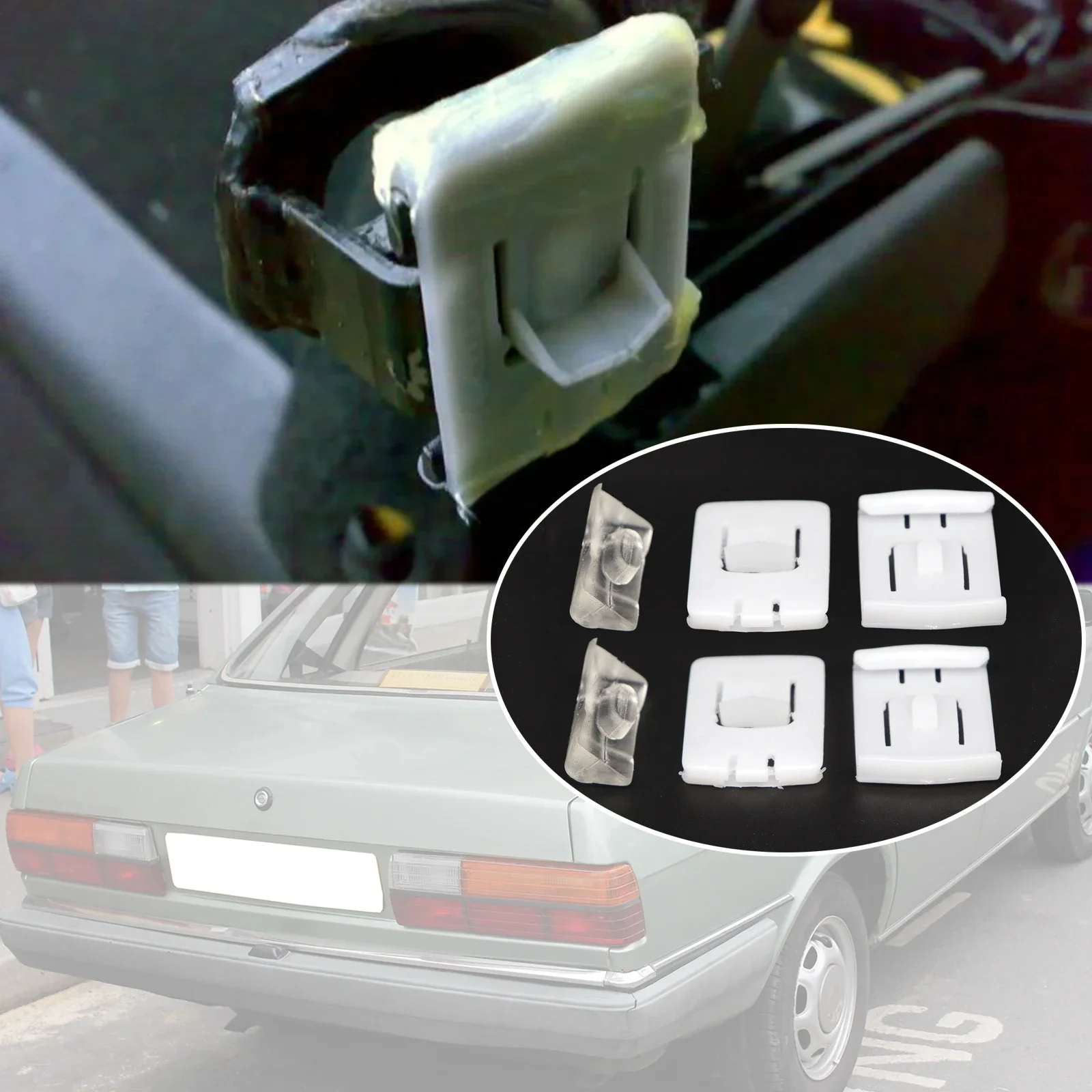 Per Audi 80 B2 (81) 5 + 5 Seat Fastener Rail Runner Clip Slider Kit Pezzo Guida 1986 1985 1984 1983 1982 1981 1980 1979 1978