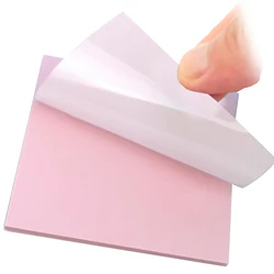 Creative Transparent Waterproof Sticky Notes - 50 Sheets, School & Office Stationery Supplies (50 Sheets pink)