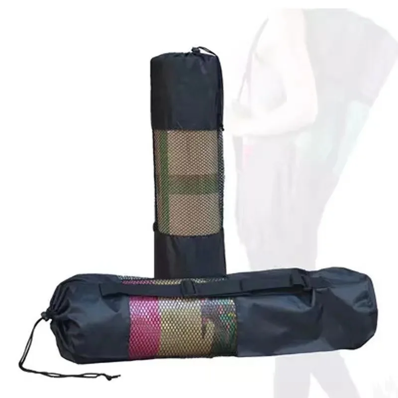 Yoga Mat Bag 1 PCS yoga mat bag Exercise Fitness Carrier Nylon Mesh Center Adjustable Strap Pilates Fitness Body Building Sports Equipment