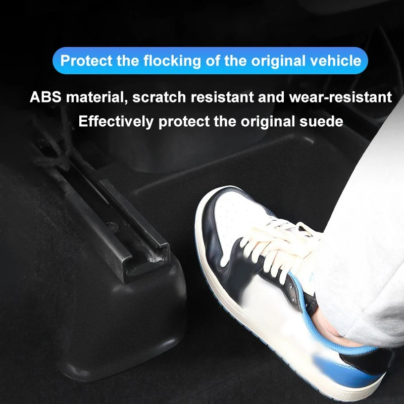 Protection Shell For Tesla Model Y Under Seat Corner Guard Seat Slide Rails Protector Cover Anti-Kick Decor Flocking car seat protector