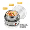 350W Multifunctional Electric Egg Cooker Steamer Automatic Power off Small Household Breakfast Machine can Cook 7 Eggs 4