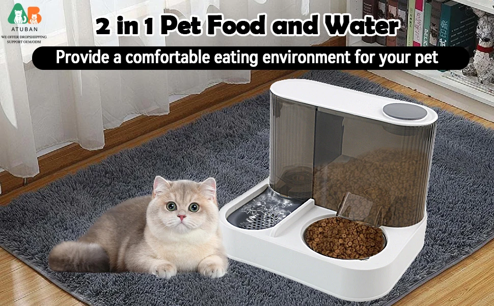 automatic dog feeder water and food