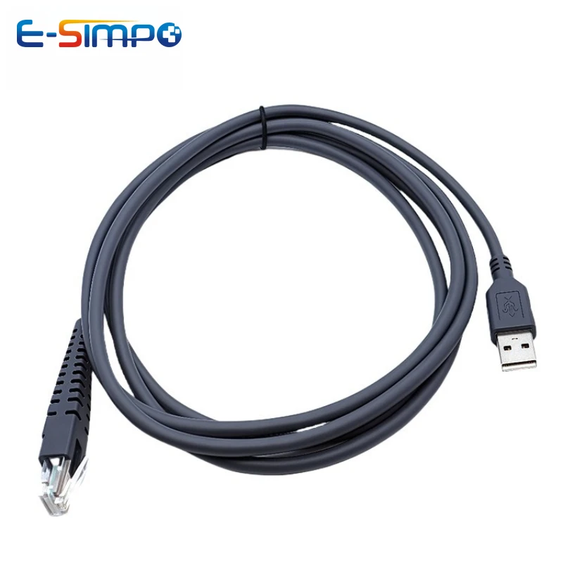 1 개/몫 9010E 9260 9360 USB 인터페이스 용 스트레이트 2M(7ft) 바코드 스캐너 USB 데이터 케이블 ?