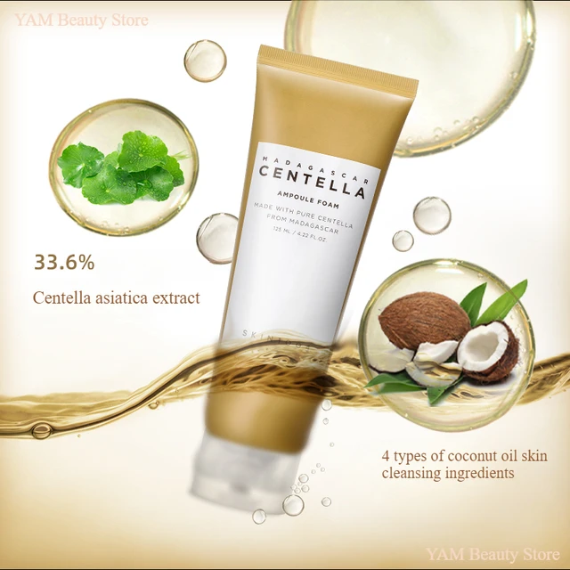 Korean Skin Care Centella Ampoule Face Wash Foam Cleanser Facial Pore Control  Makeup Gentle Cleansing Oil Original Skincare Set 5