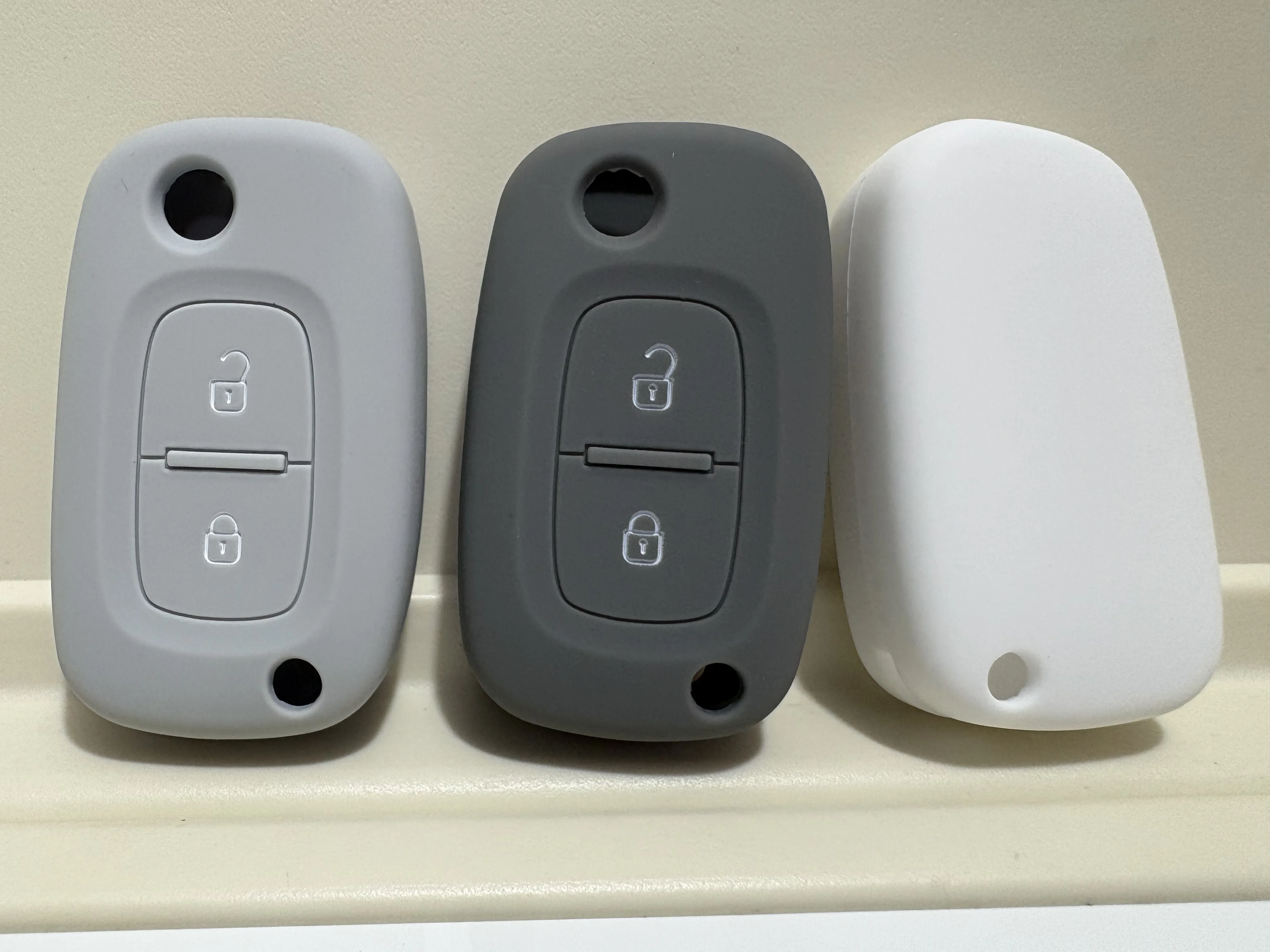 Premium Silicone Car Key Cover Case - Durable Flip & Fold Protection
