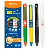 M&G 4pcs Hot Erasable Gel Pen Miffy Press Pen 0.5mm Black Student Cartoon Signature Pen Stationery 6