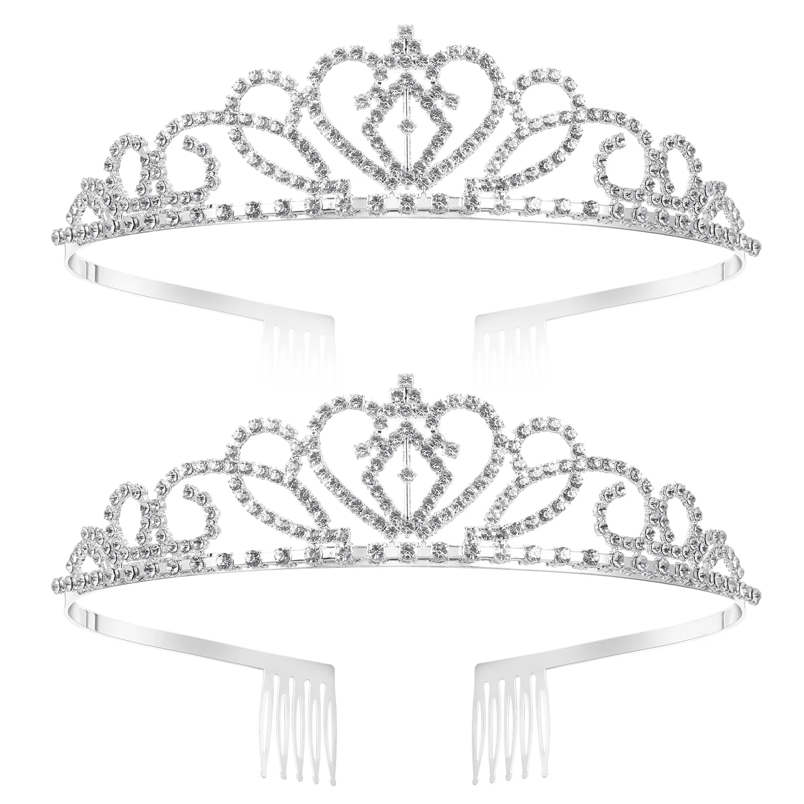 

hair clips for wedding piece brides hairstyles bridesmaid accessories rhinestone bridesmaid- 2PCS Sparkling Decorated