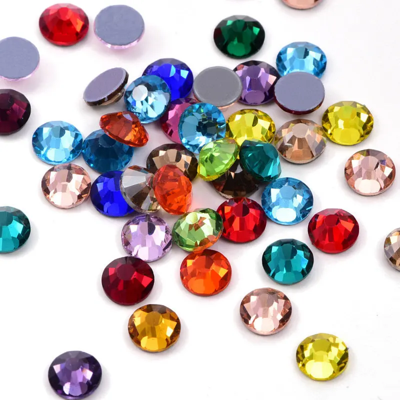 SS20 5mm 300pcs Rhinestone DIY Hotfix Iron Crafts Sequin Finding Sewing Loose Bead Crystal Faltback Jewelry Making
