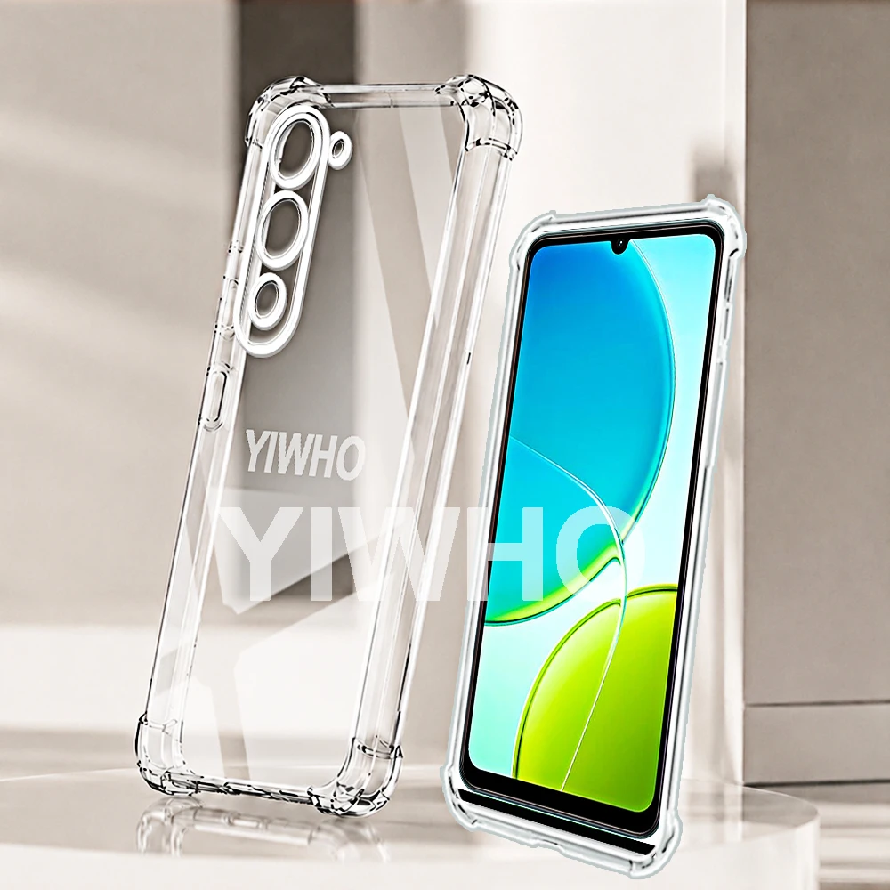 Transparent Shockproof TPU Phone Case - Clear Protective Back Cover