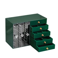 

Creative Jewelry Display Box Ear Decors Storage Box Jewelry Box with Drawer