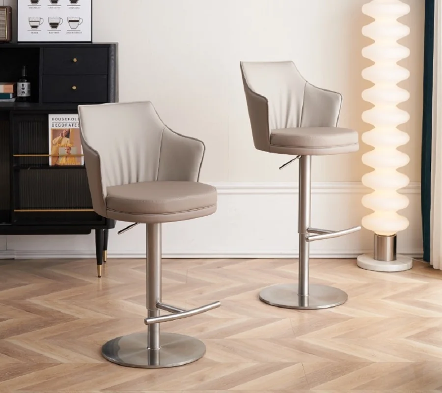 

Bar chair light luxury household bar chair kitchen lift high stool bar stool modern simple rotary island table chair