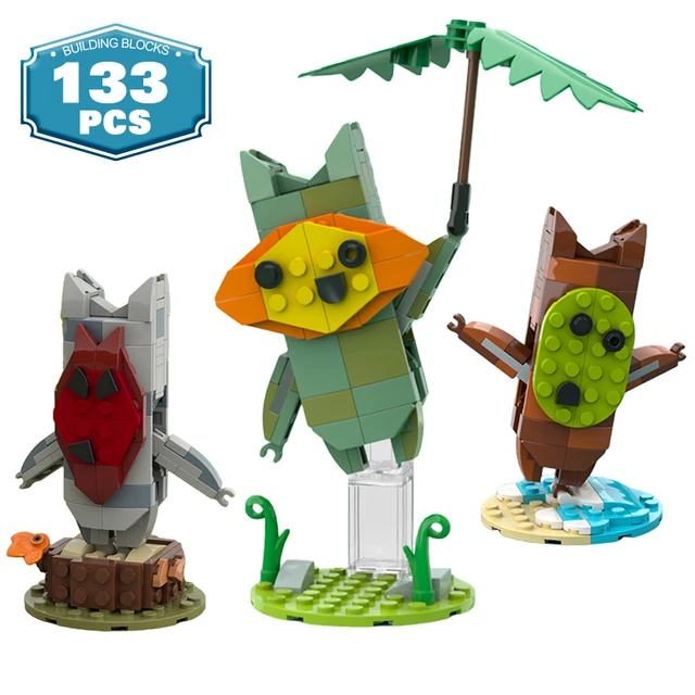 Ensemble de blocs de construction de figurines MOC pour enfants, Ruins,  Interface Breath Link, Kass, Lynel