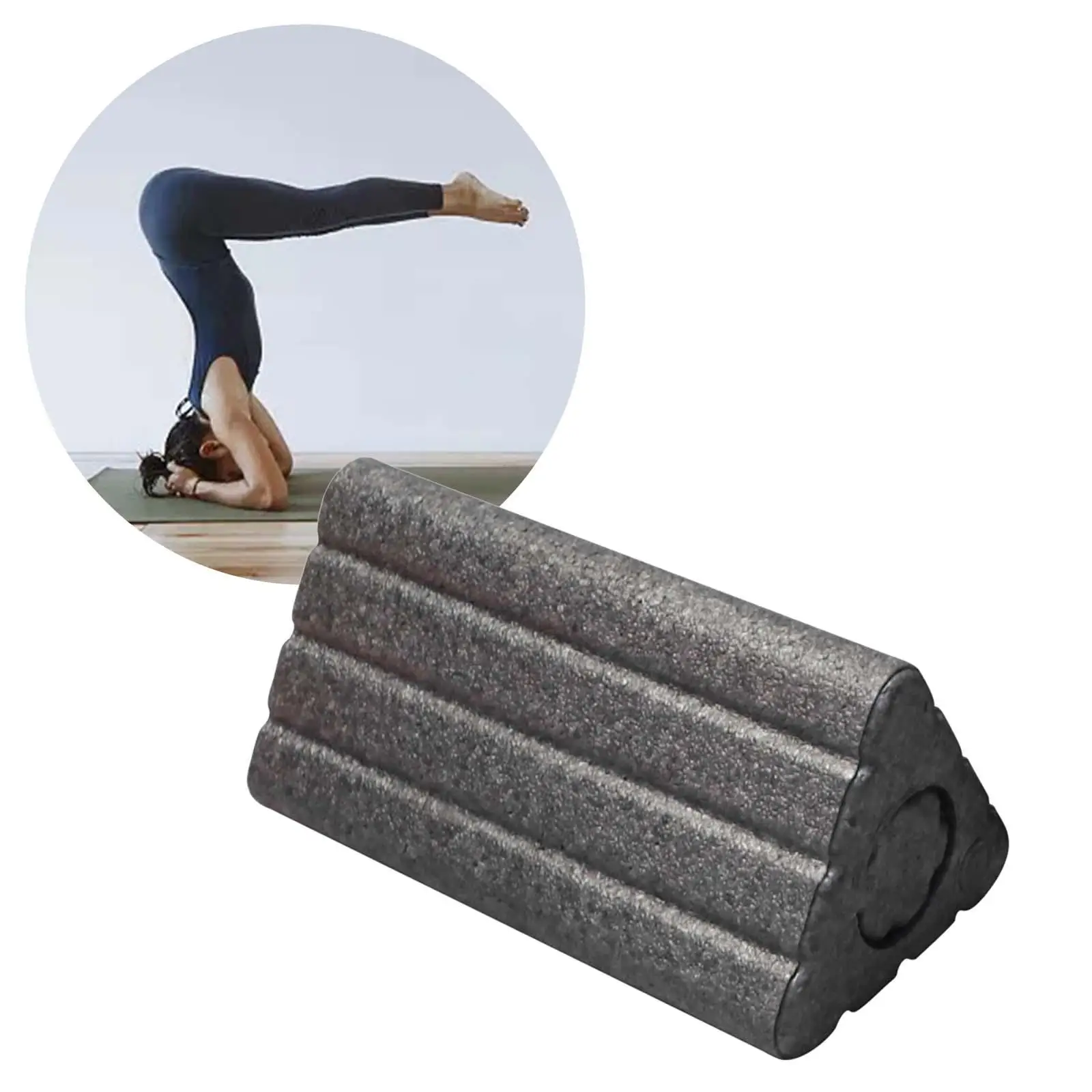 Triangle Yoga Block for Adult High Density Yoga Brick for Neck Leg Back