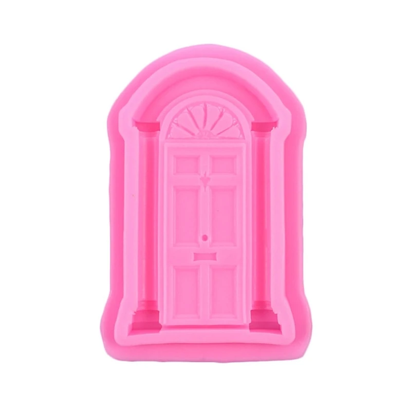 

Silicone Chocolate Door Frame Window Fondant Cake Candy Biscuits Mold for Decor