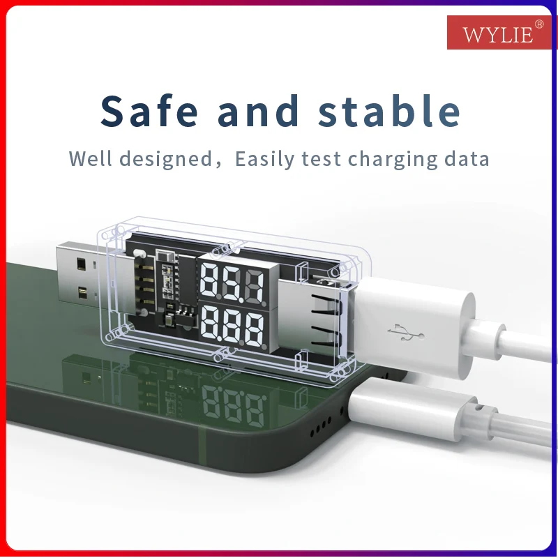 

Портативный USB-тестер WYLIE, устройство для измерения напряжения и силы тока