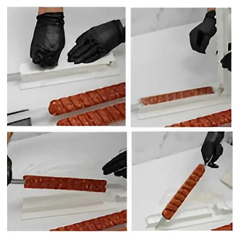 Single Row Kebab Machine BBQ Kebab Machine Press Reusable Plastic Outdoor Picnic Camping Camping Supplies BBQ Tools