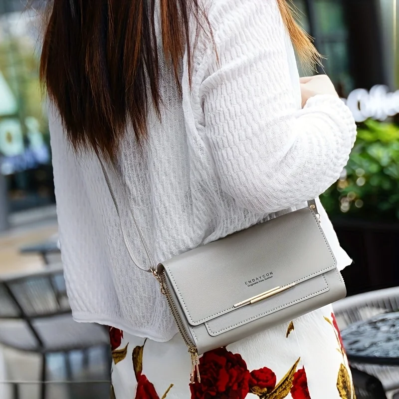 Fashion Coin Purse, Mobile Phone Bag Card Bag Wallet, RFID Protective Adjustable Shoulder Strap Handheld Coin Purse