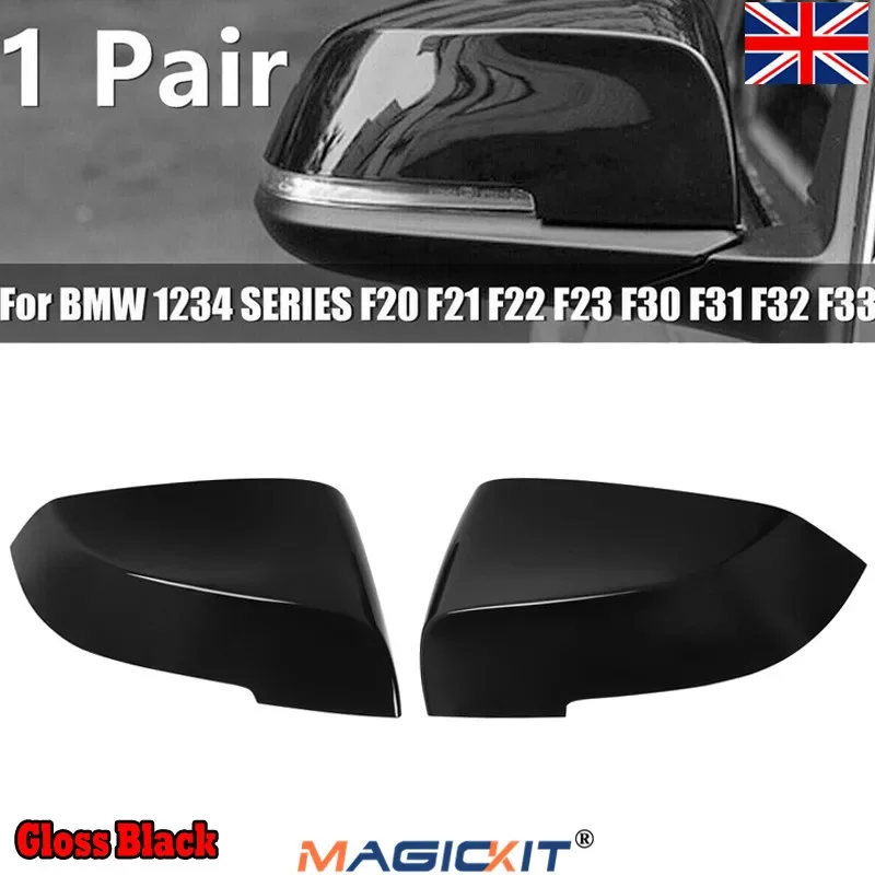

Чехол для зеркала заднего вида MagicKit 2x глянцевый черный для BMW F20 F22 F23 F30 F31 F34 F35 F32 F33 F36