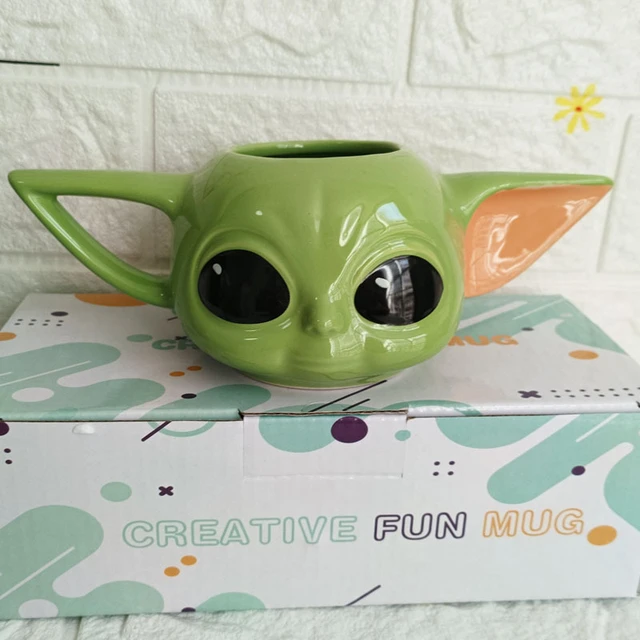 Disney Kawaii Baby Yoda Grogu Cup Action Figure Toys StarWars Mandalorian Baby  Yoda 3D Mug Coffee Cup Lovely Christmas Gifts - AliExpress