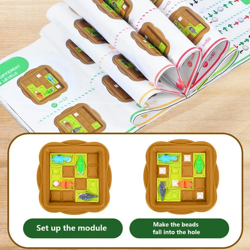 Children's Puzzle Logic Thinking Training Toy Dinosaur Adventure Challenge Parent-child Interactive Desktop Strategy Game
