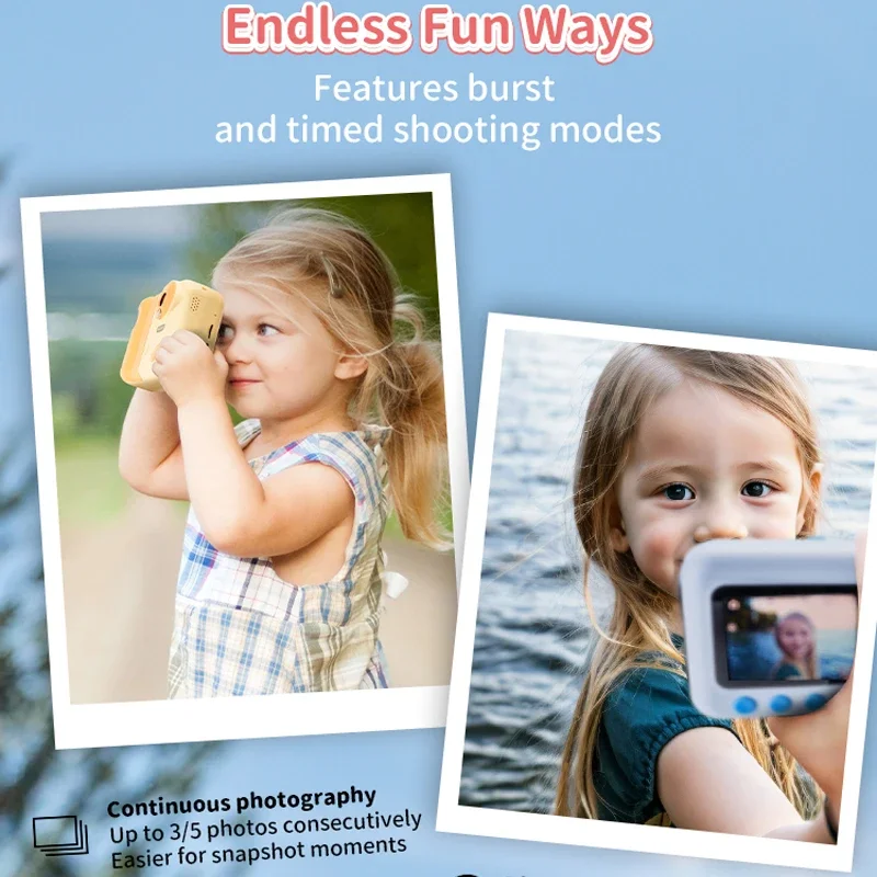 Children Camera 1080P HD Toddler Digital Video Camera Photography Mini Cam Kids Camera Toys for Boy Gift Christmas Birthday Gift
