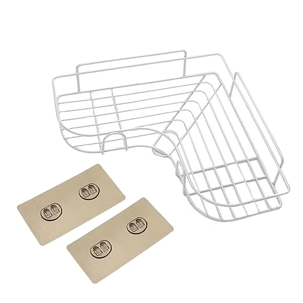 1PCS Non Perforated Bathroom, Bathroom, Triangle Shelf, Wall Mounted Toilet, Bathroom, Washbasin, Storage of Wall Supplies 2