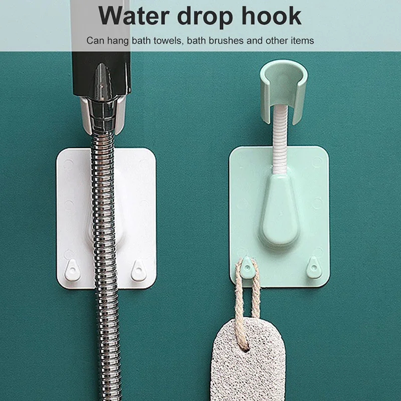 Shower Head Holder 1/2pcs Self-Adhesive Adjustable Showerhead Bracket